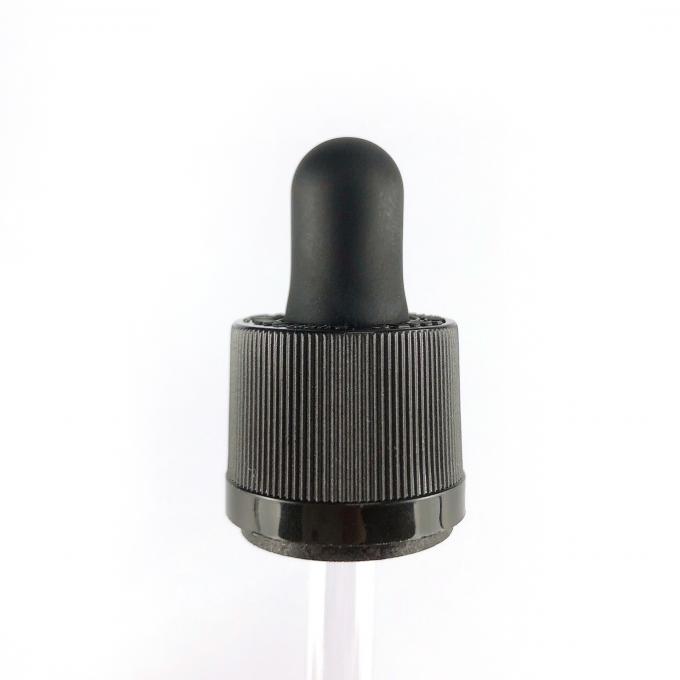 球根の先端のシリコーンそしてガラス ピペットが付いている18/415の液体の点滴器の明確な液体の薬の目薬の容器