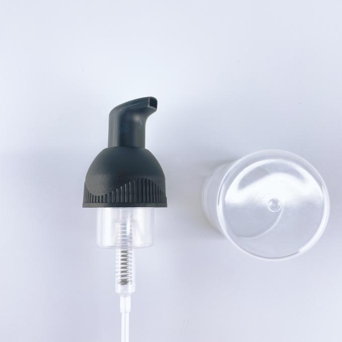 試供品28/410の黒い化粧品のローション ポンプ プラスチック石鹸の泡ポンプ